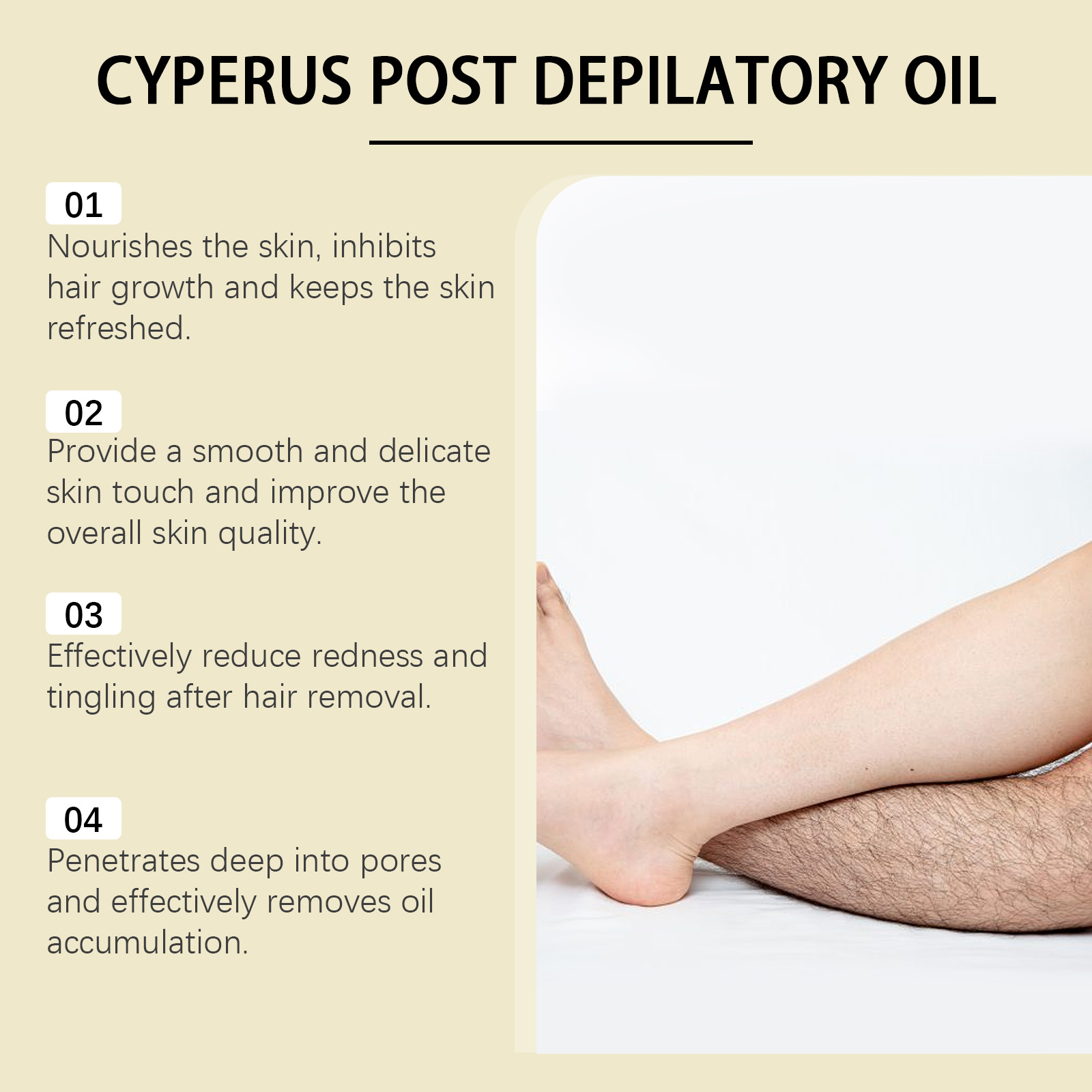 OceAura Cyperus Rotundus Oil f - Hair Removal Cream recension och pris