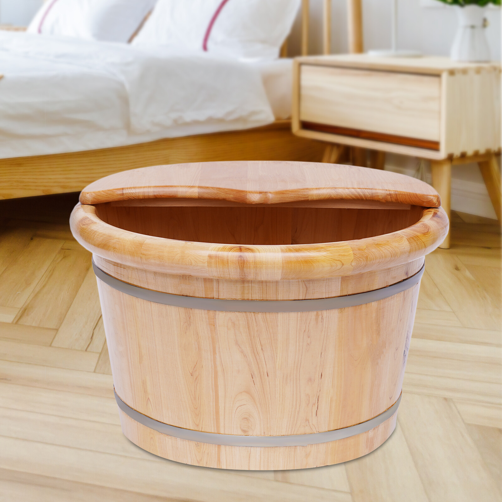 Cedar Wood Foot Bath Tub Leak- - Spa Wellness Massage recension och pris