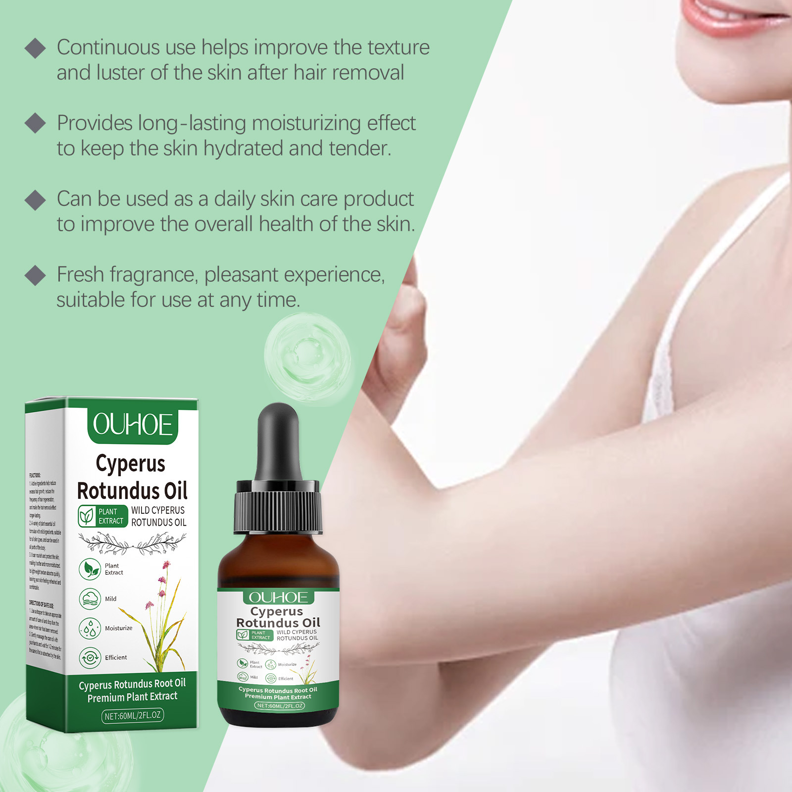 Natural Cyperus Rotundus Oil H - Hair Removal Cream recension och pris