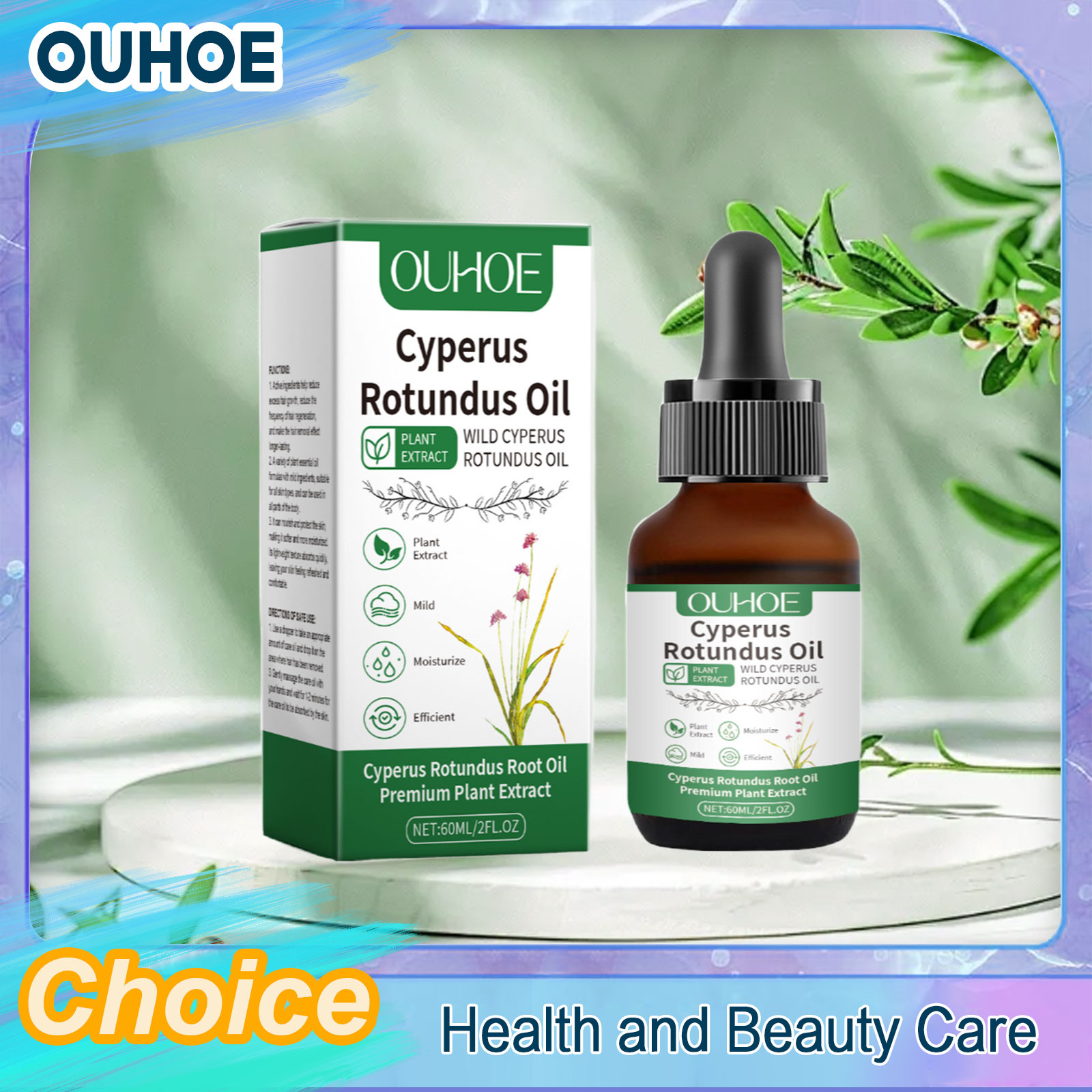 Natural Cyperus Rotundus Oil H - Hair Removal Cream recension och pris