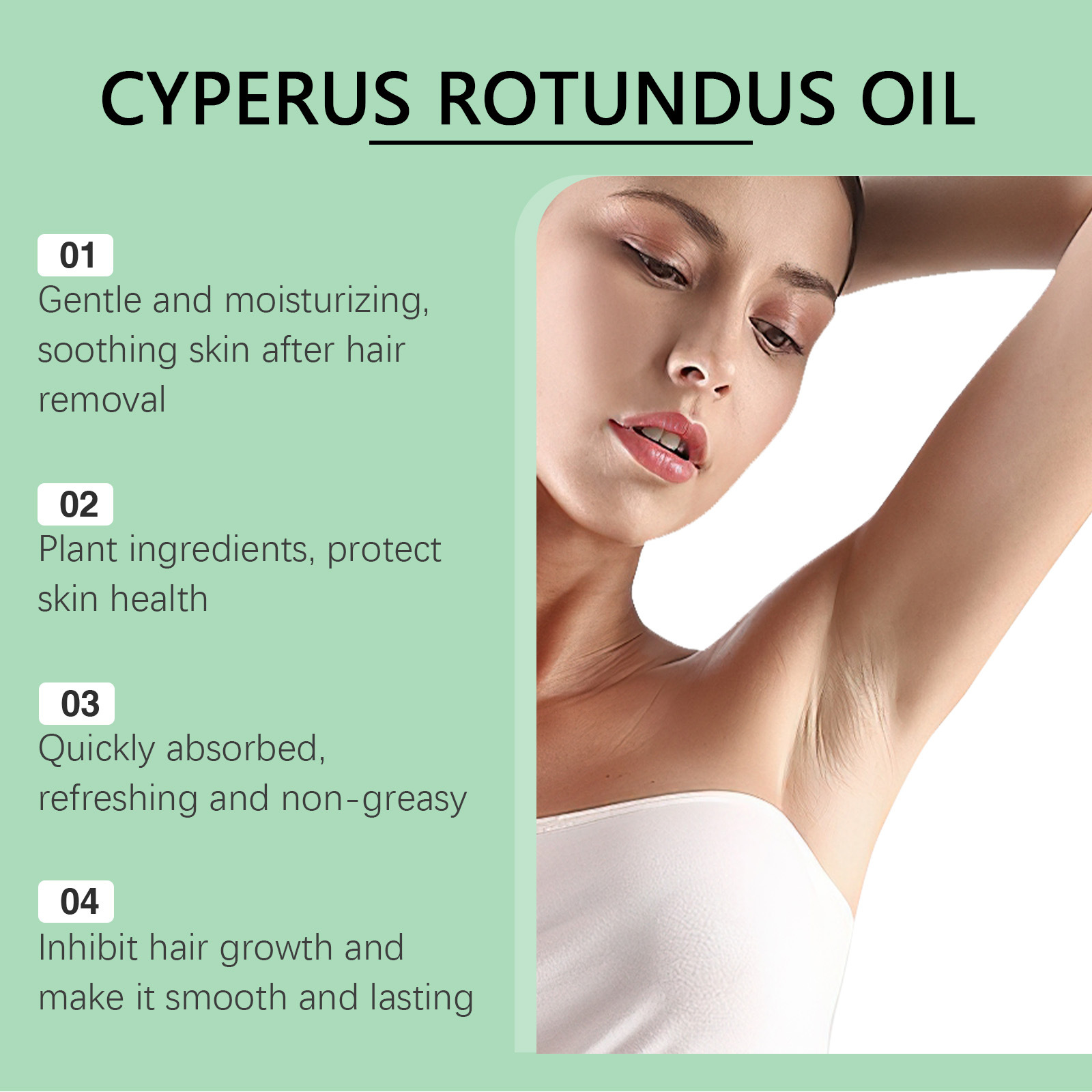 Natural Cyperus Rotundus Oil H - Hair Removal Cream recension och pris