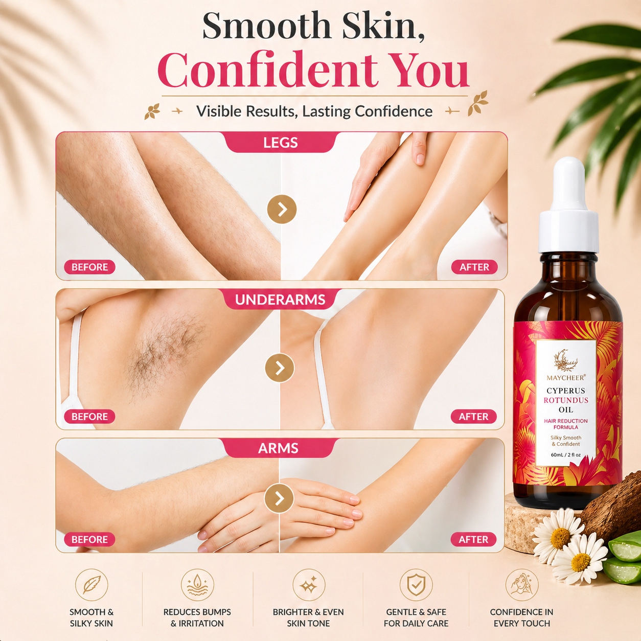 Soothing Moisturizing Body Oil - Hair Removal Cream recension och pris