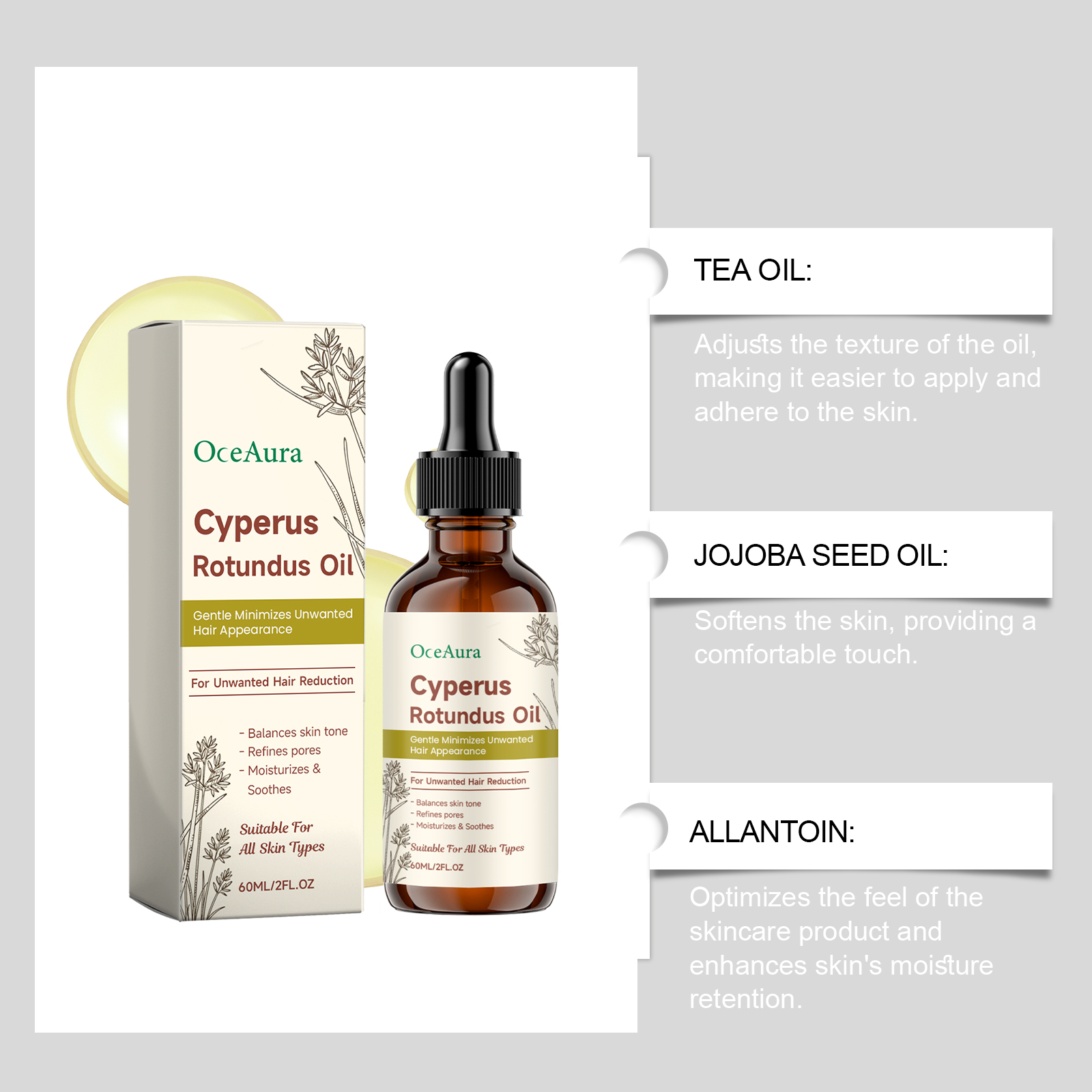 Cyperus Rotundus Hair Removal  - Hair Removal Cream recension och pris
