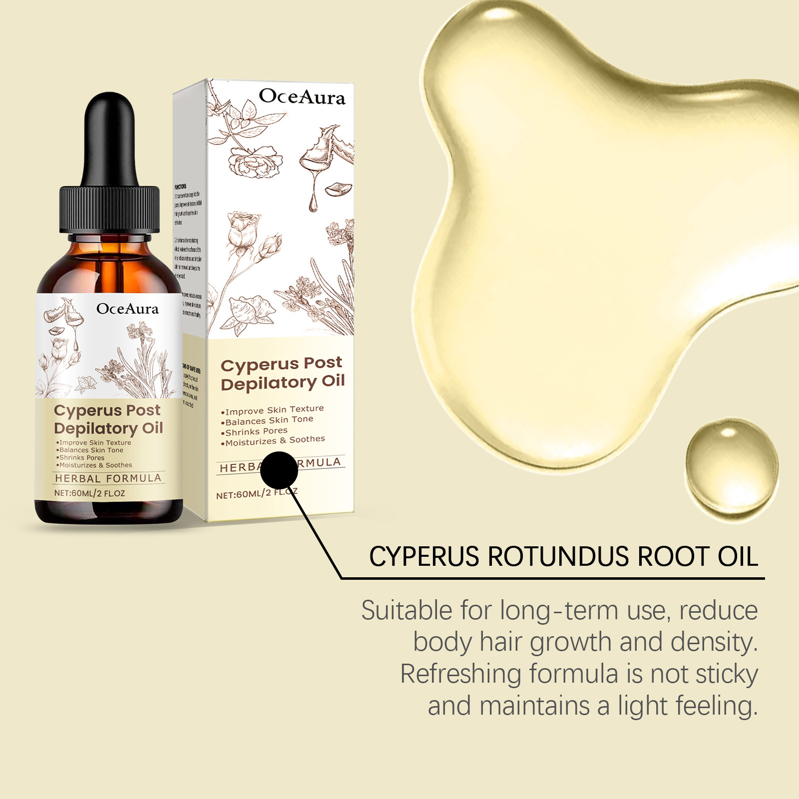 Cyperus Rotundus Hair Removal  - Hair Removal Cream recension och pris