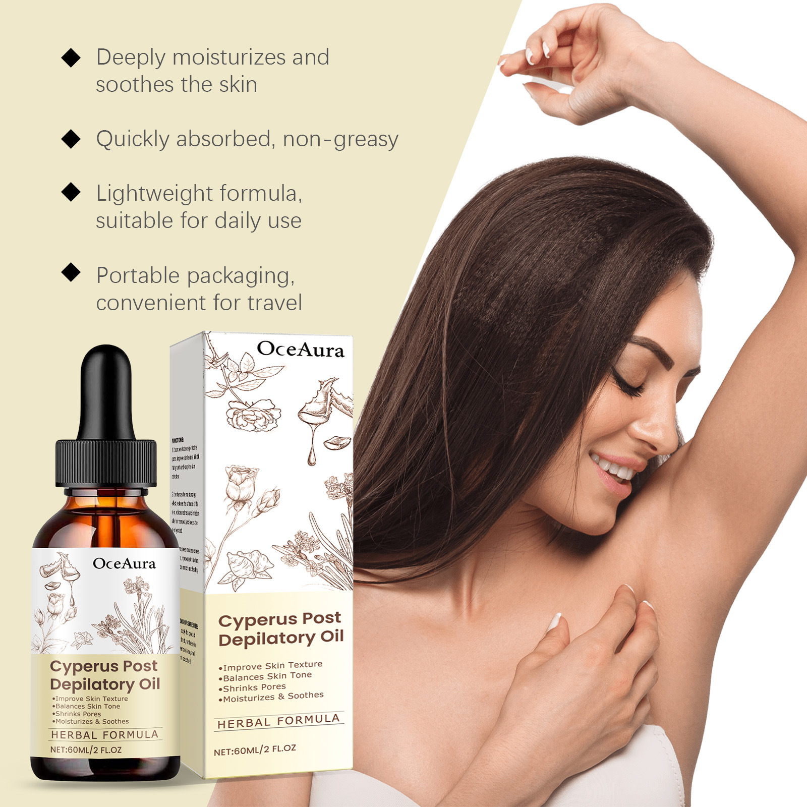 Cyperus Rotundus Hair Removal  - Hair Removal Cream recension och pris